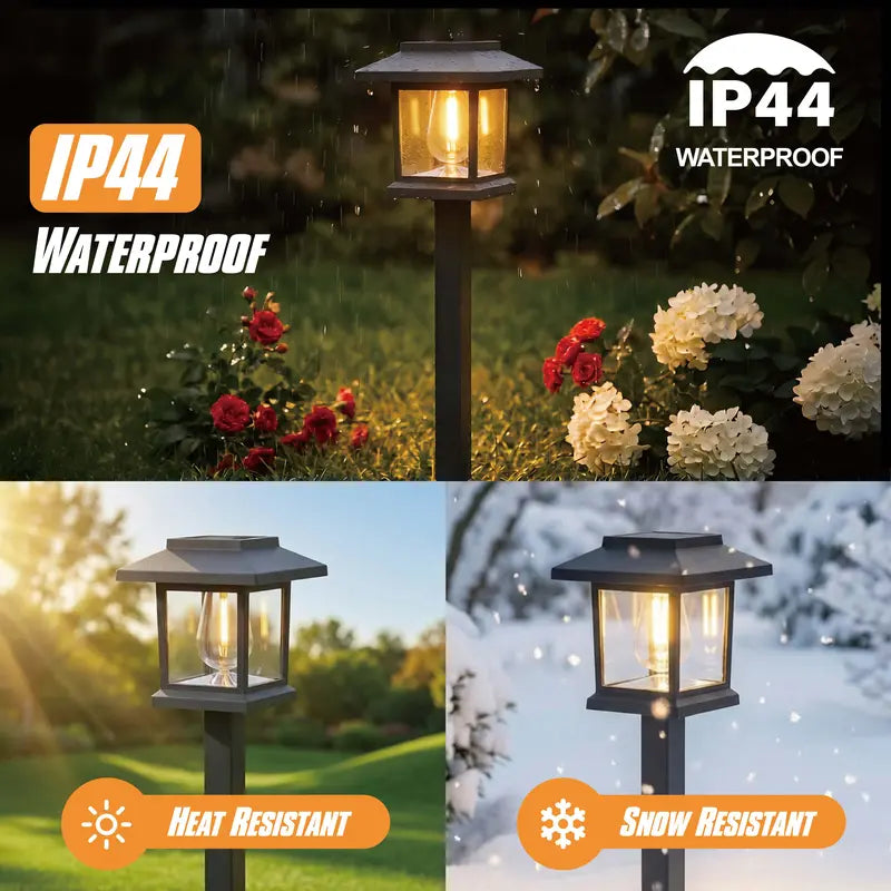 Solar Pathway Lights 12-Pack – Warm White Outdoor Garden Landscape Lights